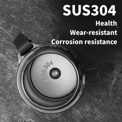 1L Thermos Bottle with LED Temperature Display Black.