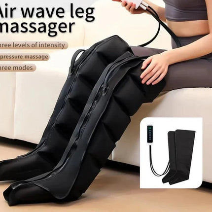 360 Air Pressure Leg Massager Boots with Remote Black.