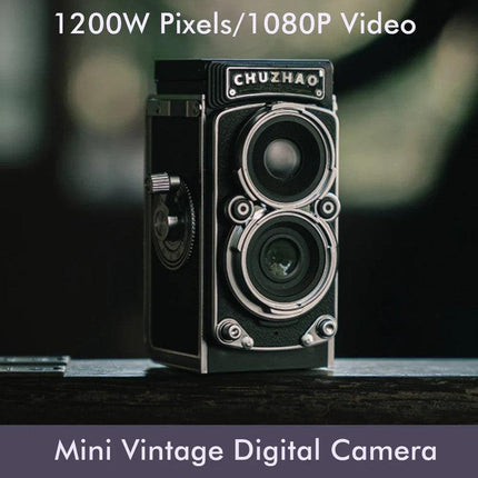 Mini Retro Digital Camera Black.