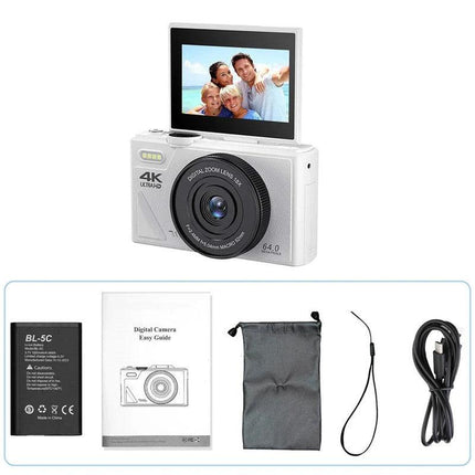 Digital Camera with 3.0 Flip Screen White.