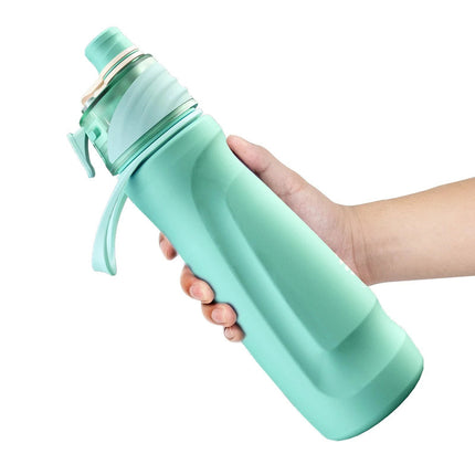 750ML Spray Water Bottle Green.