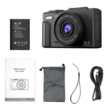 Digital Camera with Zoom Autofocus Black.