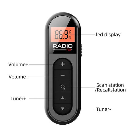 FM Rechargeable Pocket Radio.