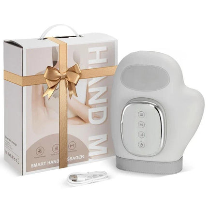 5-Level Electric Hand Massager with Hot Compress Grey.