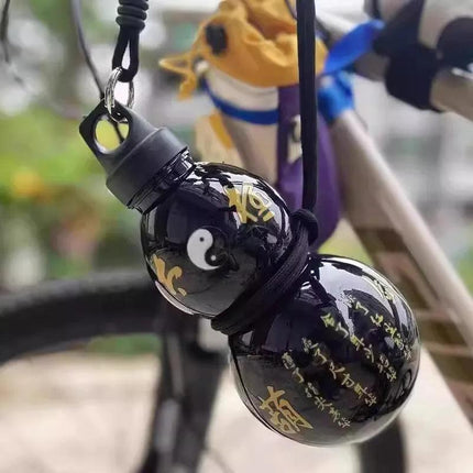 2pcs 800ml Gourd Water Bottle Black.