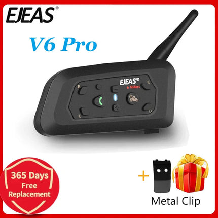 1200M Bluetooth Motorcycle Helmet Intercom Headset.