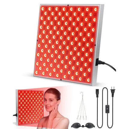 LED Red Light Therapy Panel Lamp: Facial Anti-Aging, Skin Care.