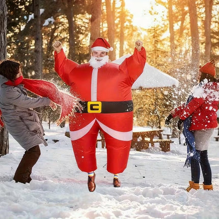 Santa Costume Self-Expanding Christmas Suit.