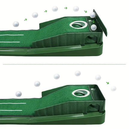 Compact Edition Portable Golf Putting Training Mat.