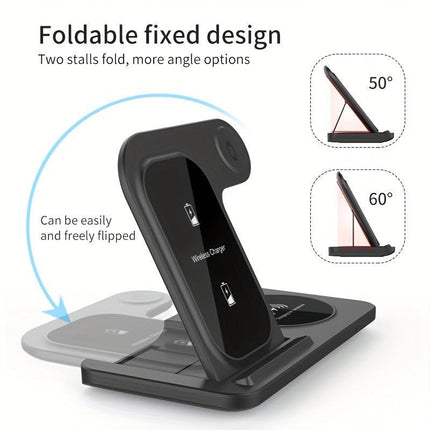 3-in-1 Fast Wireless Charger for iPhone & Apple Devices.