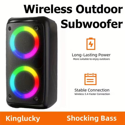 Large Wireless Speaker with Deep Bass.
