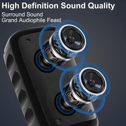 Large Wireless Speaker with Deep Bass.