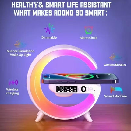 Wireless Bluetooth Speaker with RGB Light & Alarm.
