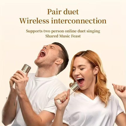 Mini Karaoke Machine with Wireless Microphones.