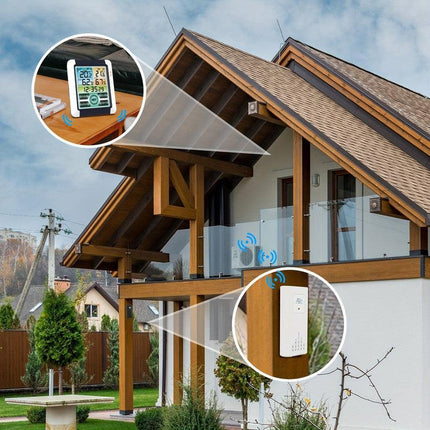 Wireless Weather Station Digital Thermometer with Sensor.