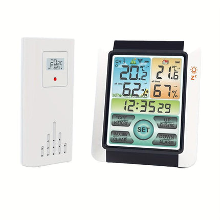 Wireless Weather Station Digital Thermometer with Sensor.