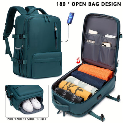 Large Capacity Travel Backpack with USB Charging.
