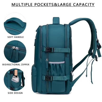 Large Capacity Travel Backpack with USB Charging.