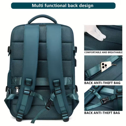 Large Capacity Travel Backpack with USB Charging.