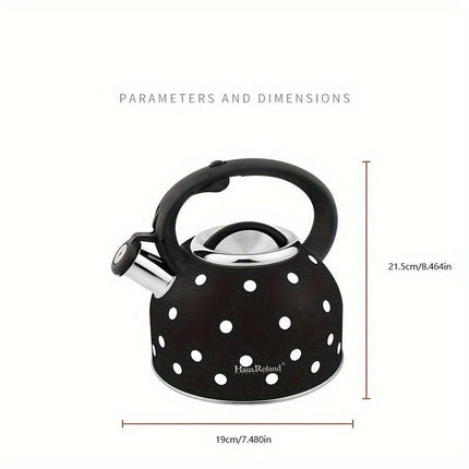 Whistling Tea Kettle Stainless Steel Stovetop (2.5L).