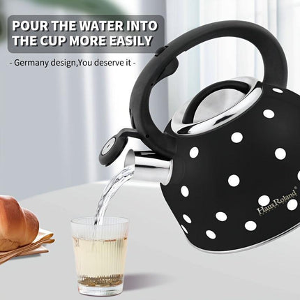 Whistling Tea Kettle Stainless Steel Stovetop (2.5L).