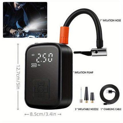 150PSI Portable Cordless Air Compressor Tire Inflator.