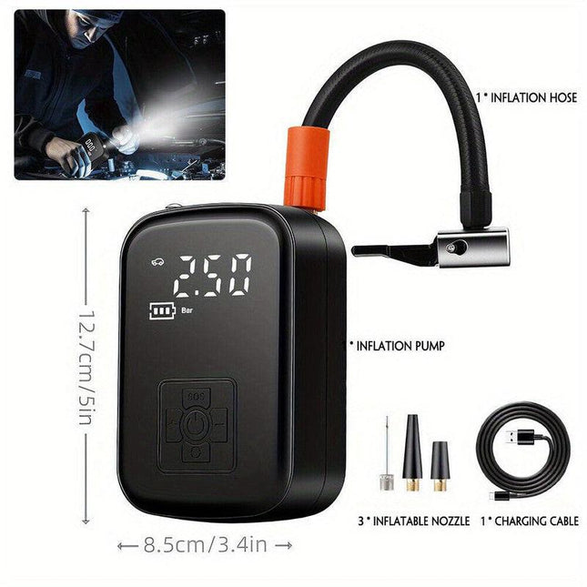 150PSI Portable Cordless Air Compressor Tire Inflator.