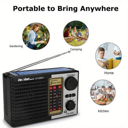 Solar Portable Radio with Digital Speaker.