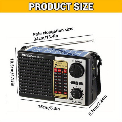 Solar Portable Radio with Digital Speaker.