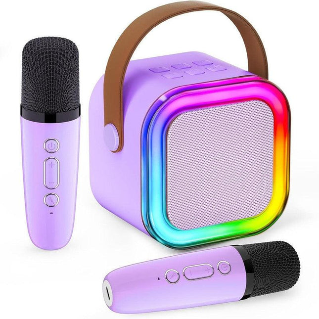 Wireless Mini Karaoke Machine with Microphones.