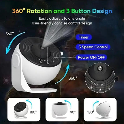 Galaxy Star Projector with 13 Discs USB.