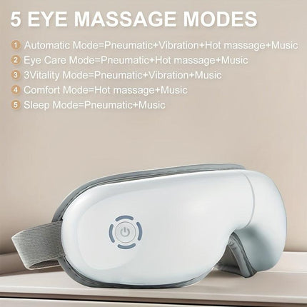 4D Portable Eye Massager with Heat & Music.