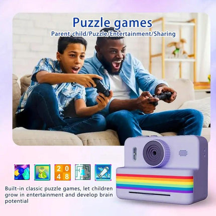 Portable Photo Printer Camera with Rechargeable Battery.