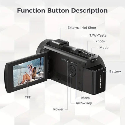 1080P 24MP Digital Camera with 3.0" LCD.