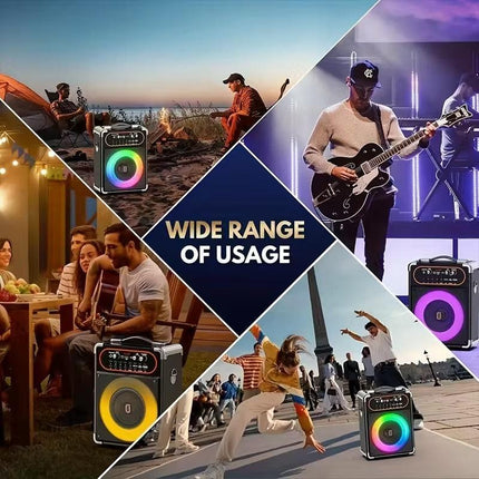 Wireless Karaoke Machine with Dual Microphones.