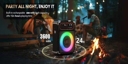 Wireless Karaoke Machine with Dual Microphones.