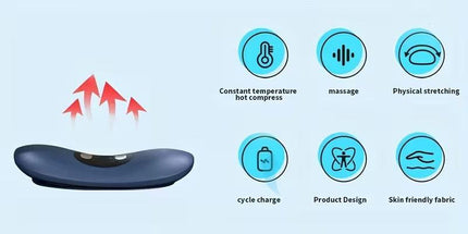 Electric Lumbar Massager with Heat & Vibration.