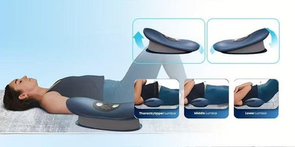 Electric Lumbar Massager with Heat & Vibration.