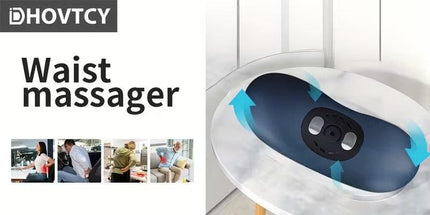 Electric Lumbar Massager with Heat & Vibration.