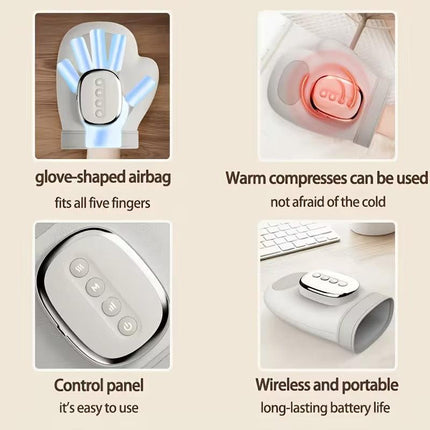 NNETM Smart Hand Massager with Heat & Multiple Modes.
