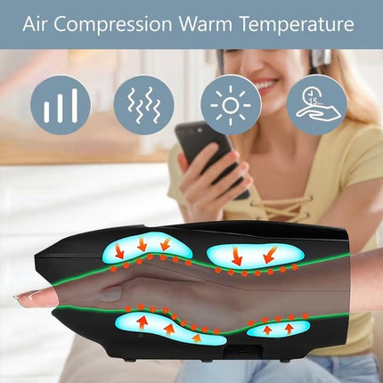 NNETM Ergonomic Hand Massager with Heat & Vibration.