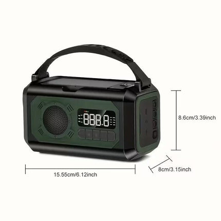 12000mAh Emergency Radio Solar Hand Crank Charger.