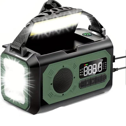 12000mAh Emergency Radio Solar Hand Crank Charger.