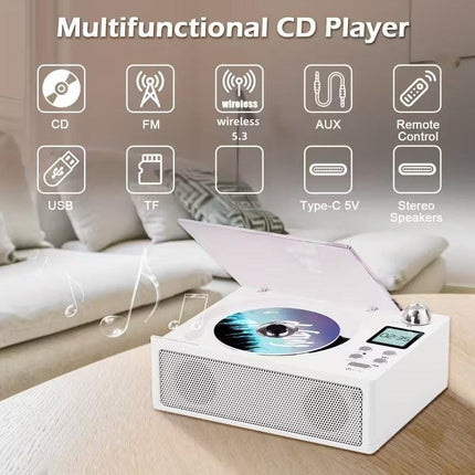 CD Player with Wireless Speaker & FM Radio.