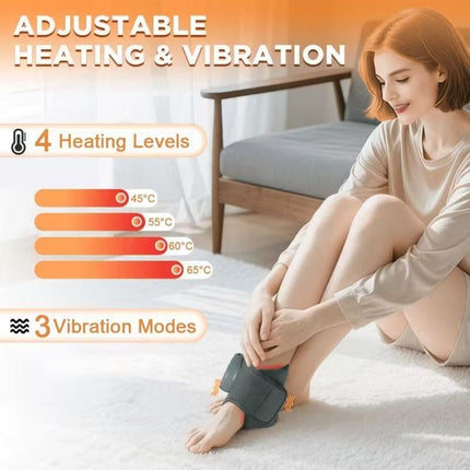 Ankle Heating Massager with Vibration & Heat Therapy.