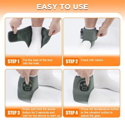 Ankle Heating Massager with Vibration & Heat Therapy.