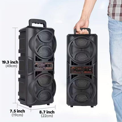3000W Portable Wireless Speaker with Dual Subwoofers.