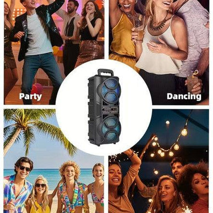 3000W Portable Wireless Speaker with Dual Subwoofers.