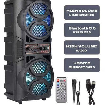 3000W Portable Wireless Speaker with Dual Subwoofers.