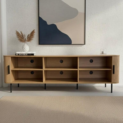Florence 2 Door Entertainment Unit Oak.